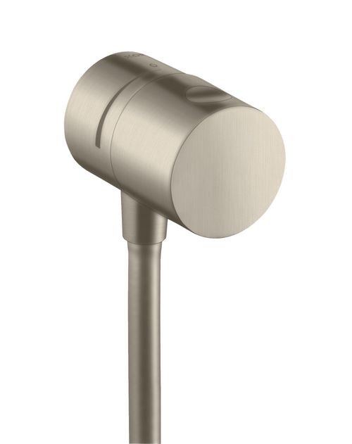 AXOR-HG-AXOR-Uno-Wandanschluss-Stop-mit-Absperrventil-Brushed-Nickel-38882820 gallery number 1